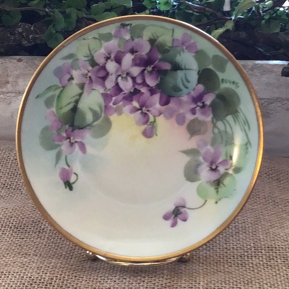 Bavarian Hand Painted Saucer - Picture 1 of 4